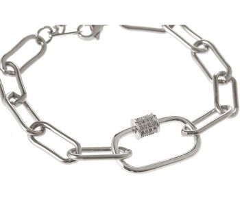 Bracelet Gemshine en acier inoxydable - bracelet à maillons 1