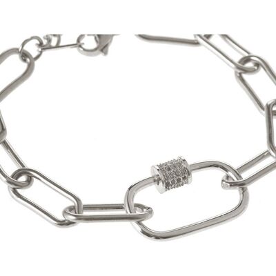 Gemshine bracelet made of stainless steel - link bracelet