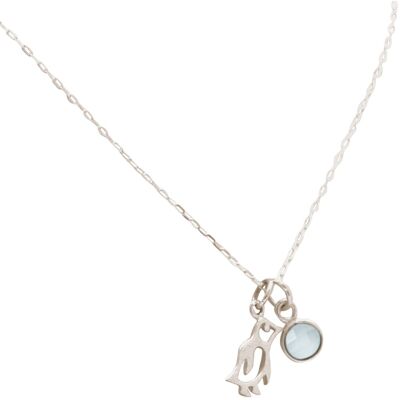 Gemshine Baby Penguin Necklace Pendant 925 Silver