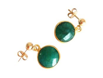 Gemshine CANDY Set collier et boucles d'oreilles avec émeraude verte 4