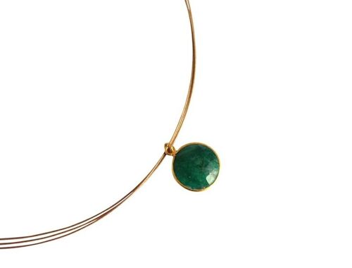 Gemshine CANDY Set Halskette und Ohrstecker mit Smaragd