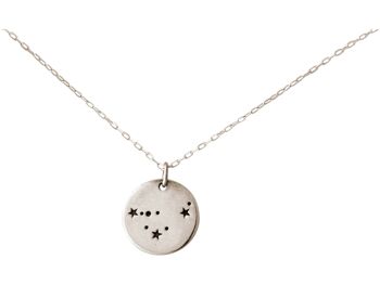 Gemme. Collier constellation cosmique avec horoscope 4