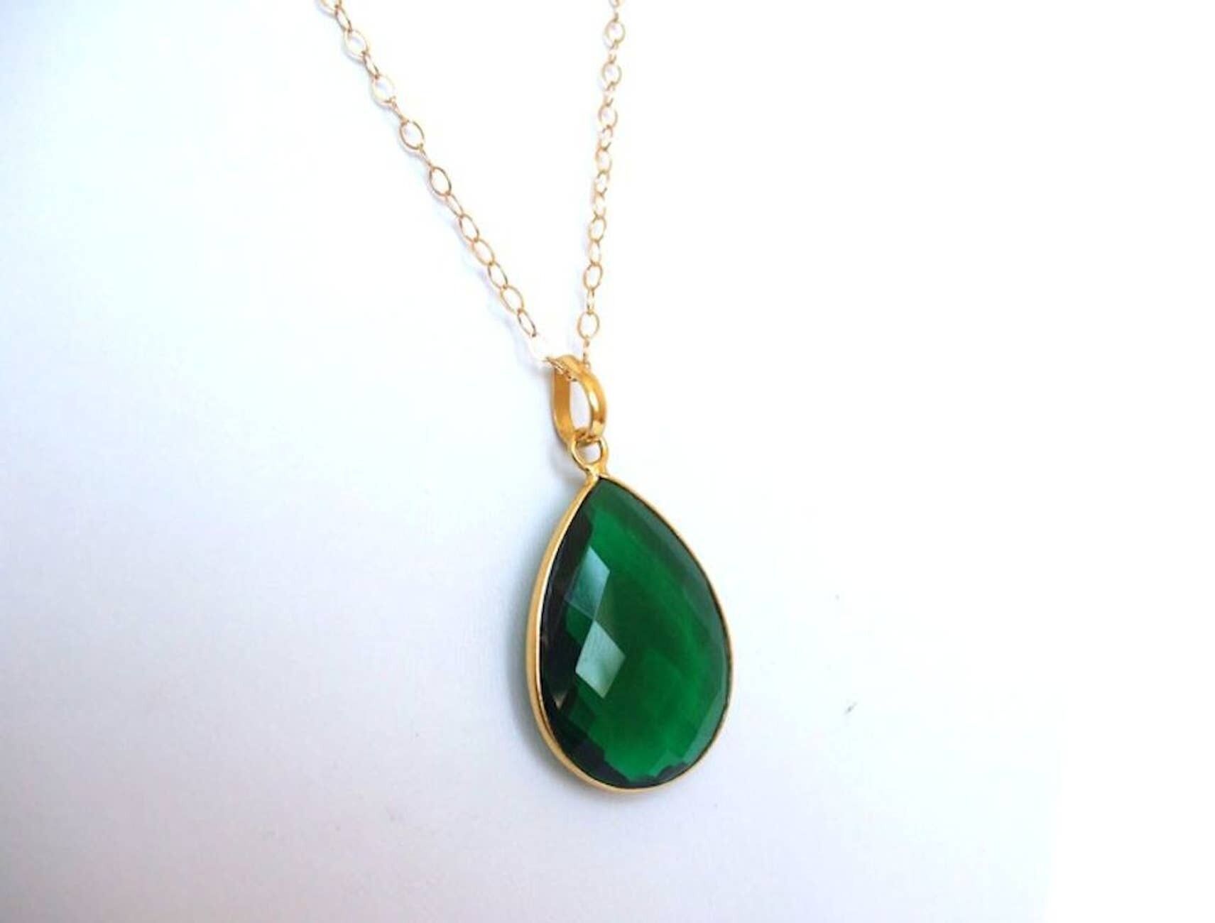 Collar de mujer Gemshine en plata 925 chapada en oro