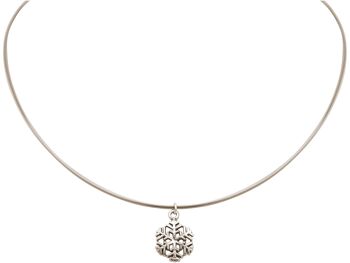 Collier femme Gemshine SNOWFLAKE en argent 925 1