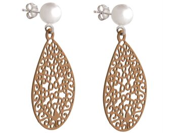 Gemshine - Boucles d'Oreilles Yoga Mandala pour Femme en Argent 1