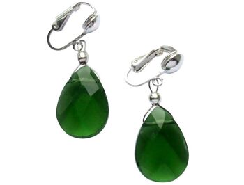 Boucles d'oreilles femme Gemshine, boucles d'oreilles clip en argent 925 avec tourmaline 4