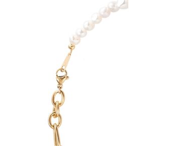 Bracelet femme Gemshine chaîne dorée et perles de culture blanches 3