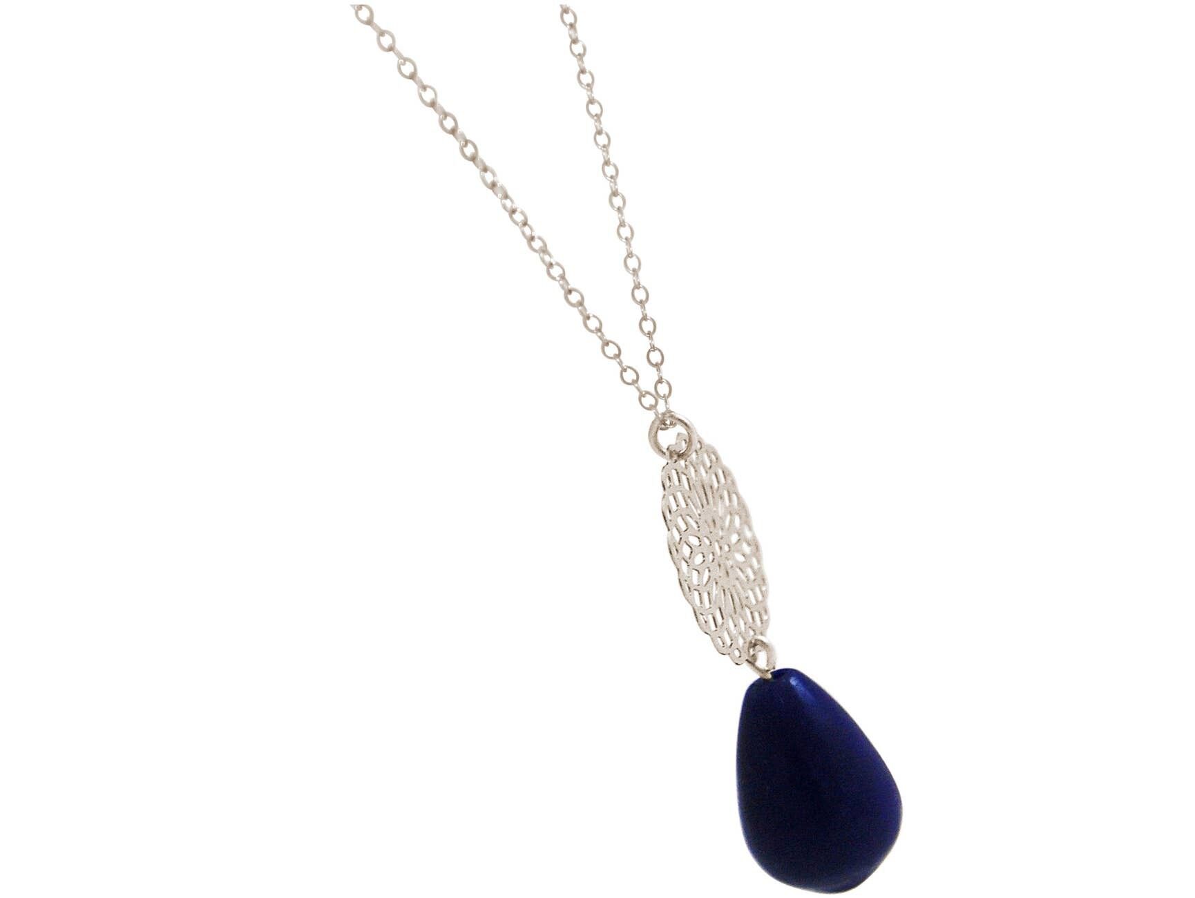 Collana Gemshine da donna con mandala e lapislazzuli