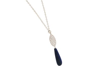 Gemshine - collier femme avec mandala et lapis lazuli 1