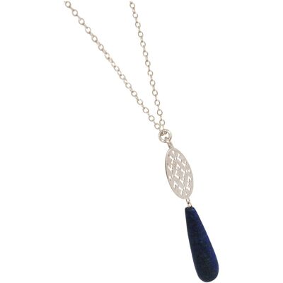 Gemshine - women's necklace with mandala and lapis lazuli