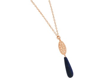 Gemshine - collier femme avec mandala et lapis lazuli 4