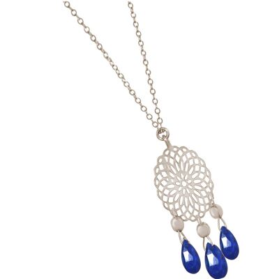 Gemshine women's necklace - with mandala and lapis lazuli