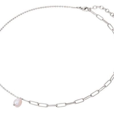 Collar de mujer Gemshine con perla cultivada blanca en plata 925