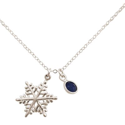 Gemshine women's necklace SNOWFLAKE 925 silver or high quality