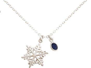 Collier femme Gemshine FLOCON DE NEIGE en argent 925 ou de haute qualité 4