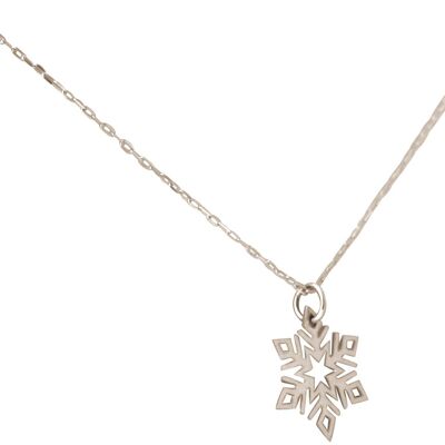 Gemshine women's necklace SNOWFLAKE 925 silver, high quality