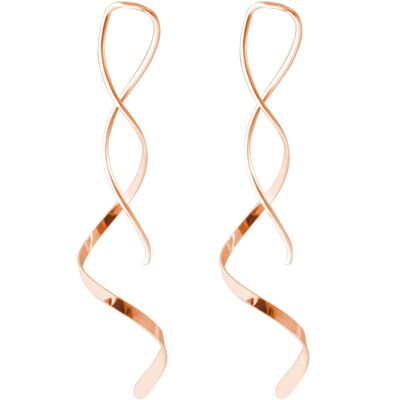 Boucles d'oreilles pour femmes Gemshine en plaqué or rose de haute qualité 925