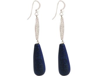Gemshine - boucles d'oreilles pour femmes avec mandalas et lapis-lazuli 3