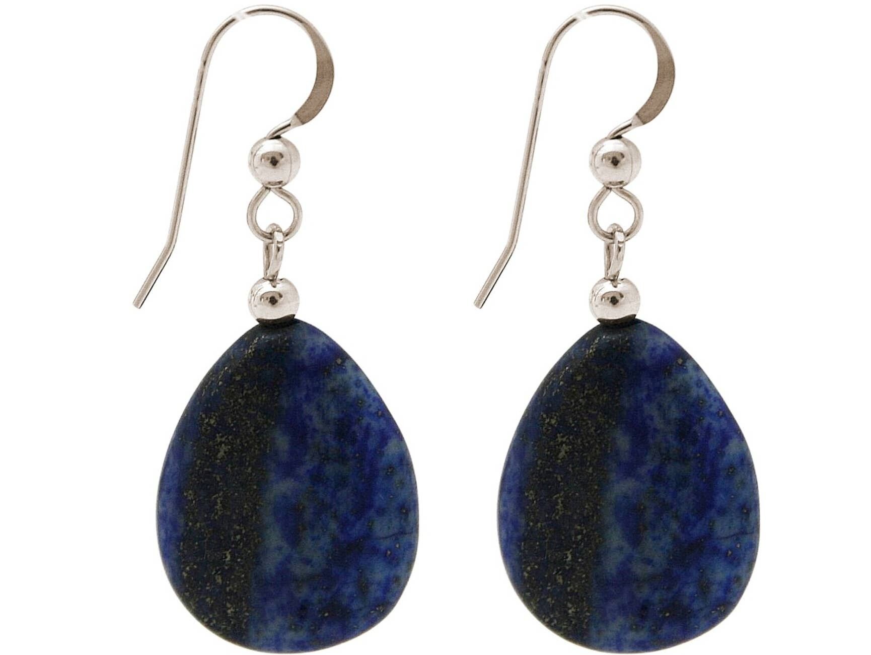 Gemshine Damenohrringe mit natürlichen blauen Lapis Lazuli