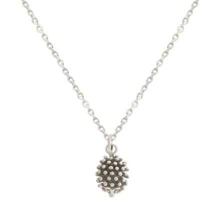 Gemshine necklace 3-D HEDGEHOG, forest and hedgehog pendant