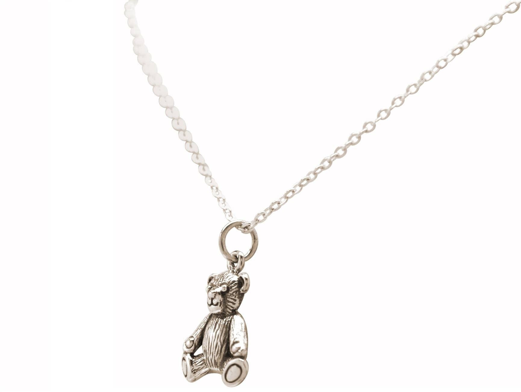 Collana Gemshine Ciondolo orsacchiotto 3D in argento 925