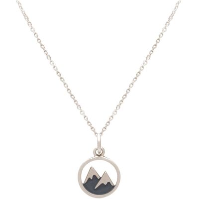 Collier Gemshine pendentif sommet de la montagne enneigée alpine