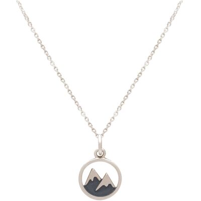 Gemshine necklace alpine snowy mountain peak pendant