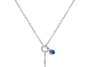 Collier Gemshine sommets alpins enneigés avec bleu 2