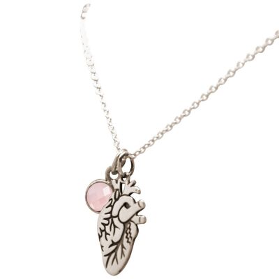 Gemshine - Collar - Corazón anatómico para médico, médico