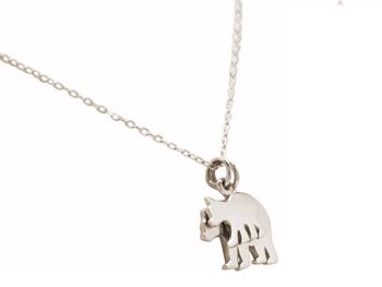 Collier Gemshine ours maman ou papa ours avec bébé ours BEAR 3