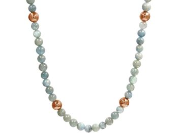 Collier Gemshine pierres précieuses aigue-marine bleue en argent 925 4