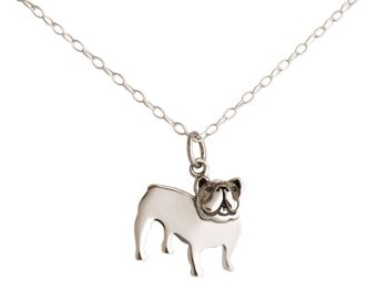 Collier Gemshine Pendentif Chien Bouledogue Argent 925 4