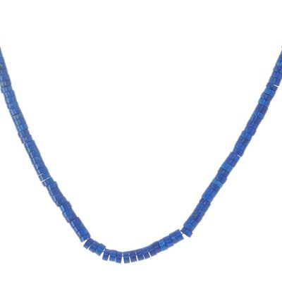 Gemshine Necklace Choker with Deep Blue Lapis
