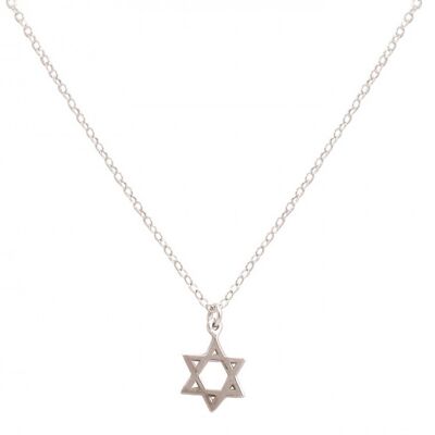 Gemshine Halskette Davidstern, Star of David 925 Silber