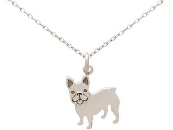 Collier Gemshine Pendentif Chien Bouledogue Français 925 4