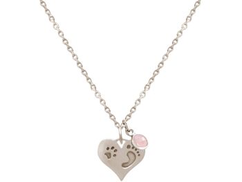 Gemshine - Collier - HEART Prints on my Heart: Chien, Chat 1