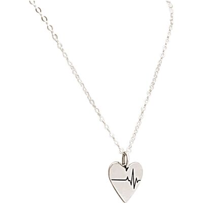 Collier Gemshine Heartbeat EKG Fréquence cardiaque pour médecin