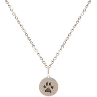 Gemshine - collier chien, pendentif patte de patte de chat 925