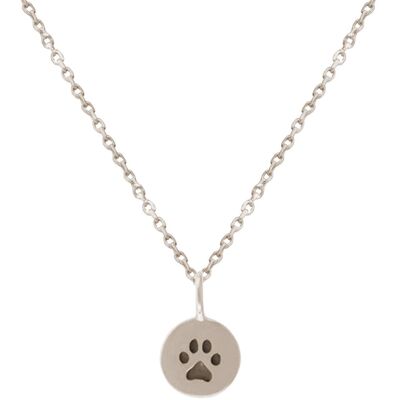 Gemshine - collar de perro, colgante de pata de gato 925