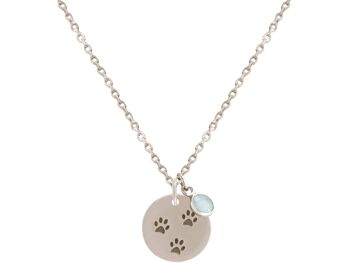 Collier Gemshine chien, pattes de pattes de chat 1