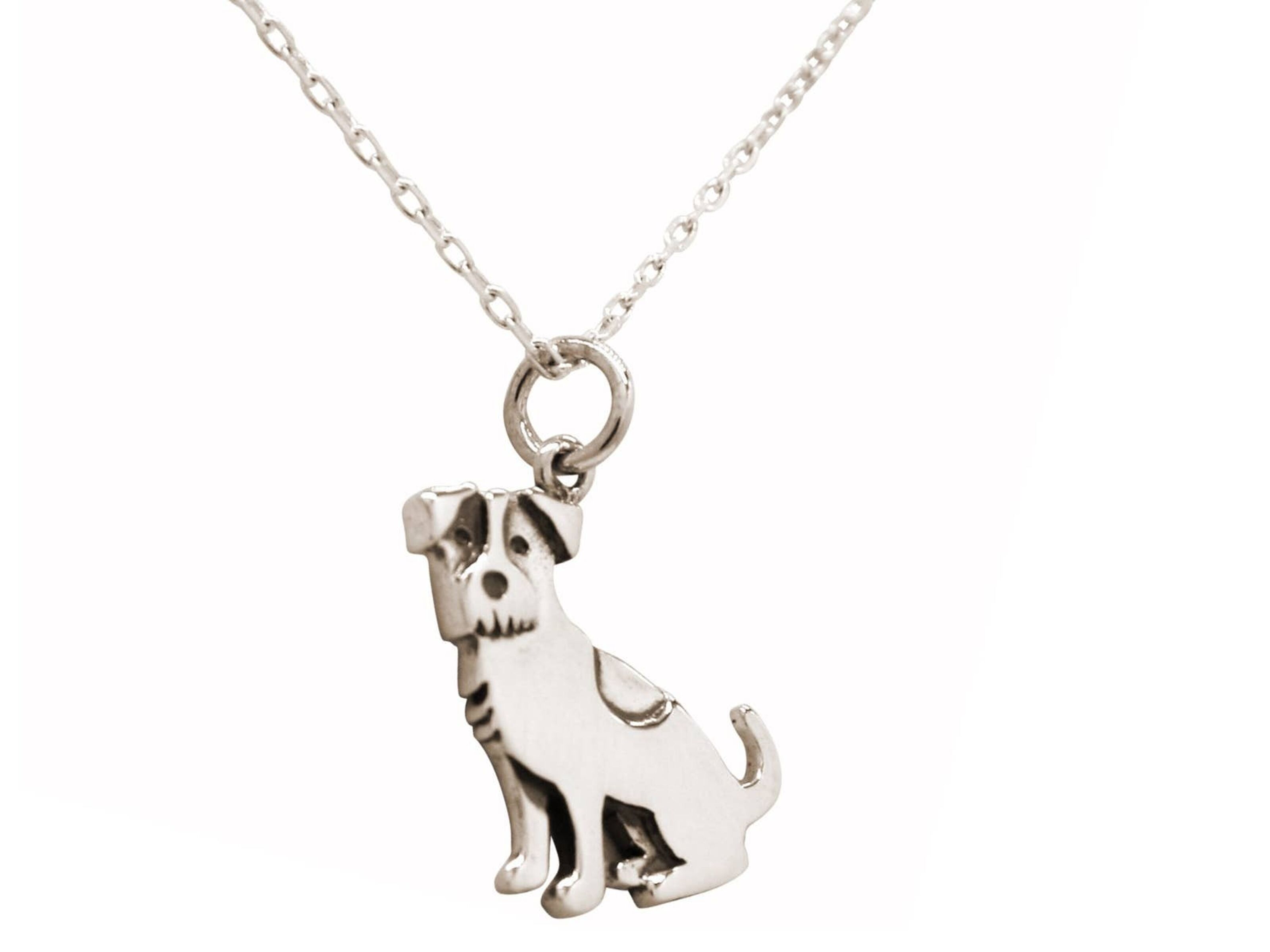 Gemshine Halskette Französische Bulldogge Hund mit Saphir Anhänger in 925  Silber, vergoldet oder rose. Geschenk für Haustier Herrchen, Frauchen –  Made in Spain