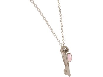 Collier Gemshine ailes de chat et pendentif QUARTZ ROSE 2