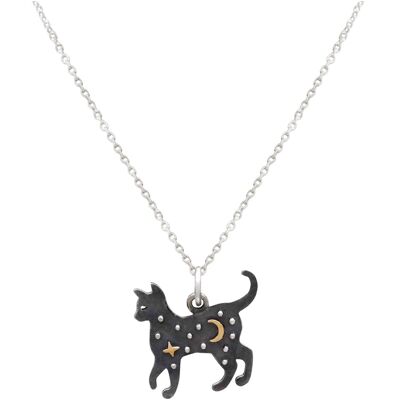 Collar Gemshine gato, colgante gato en plata 925