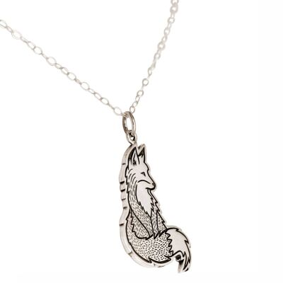 Gemshine necklace smart cunning fox vixen pendant