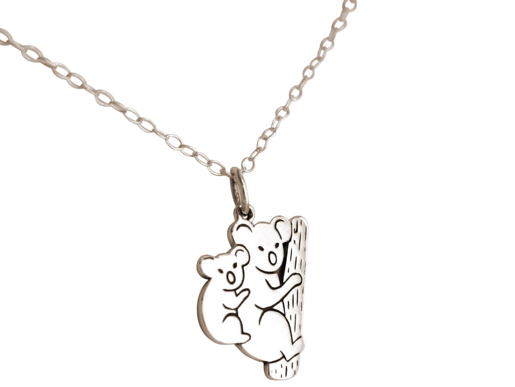 Gemshine Collana KOALA Mama and Baby Bear dall'Australia