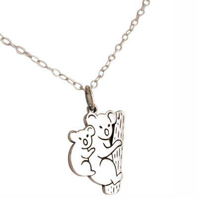 Collar Gemshine KOALA Mamá y Bebé Oso de Australia