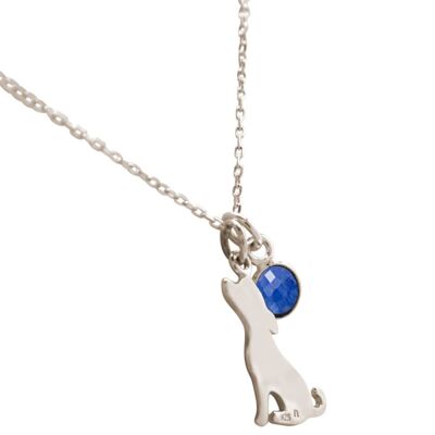 Gemshine necklace mixed breed or Jack Russell Terrier dog