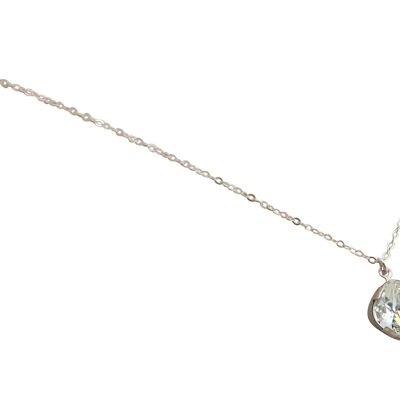 Gemshine necklace with faceted cut crystal