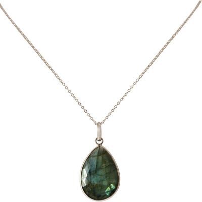 Gemshine necklace with labradorite gemstone drop