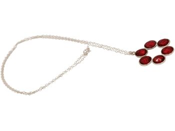 Collier Gemshine avec pierre gemme de quartz tourmaline rose 3